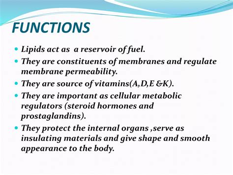 Classification and functions of lipids | PPTX
