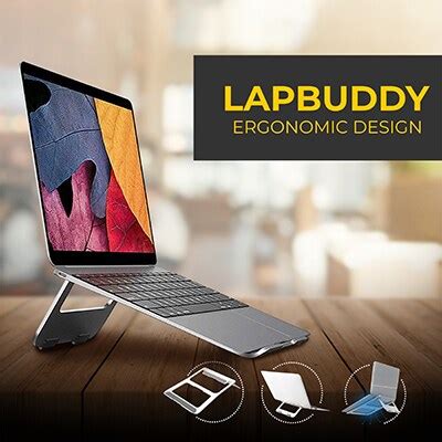 Buy Lapcare LapBuddy LSE-004 Aluminium Laptop Stand for Upto 39.62 cm ...