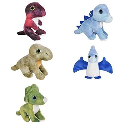 Five 5 Adorable Mini Dinosaur 5" Plush - | Ubuy India