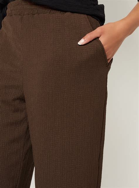 Buy Women Textured Comfort Fit Trousers Online at just Rs. 699.0 ...