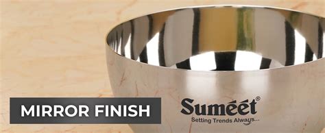 Sumeet Stainless Steel SoLid Apple Bowl - 220ml, 6 Pc : Amazon.in: Home ...