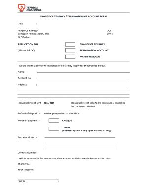 Tnb Convert Commercial To Residential Form - Fill and Sign Printable ...