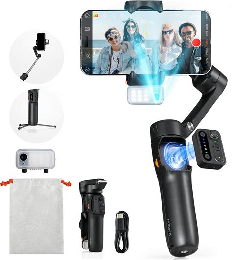 Amazon.com: hohem iSteady V3 Gimbal Stabilizer for iPhone, Magnetic AI ...