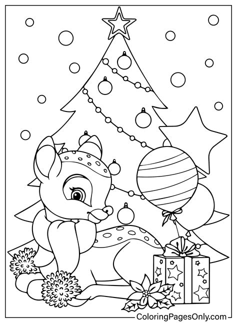 Cute Printable Christmas Coloring Pages