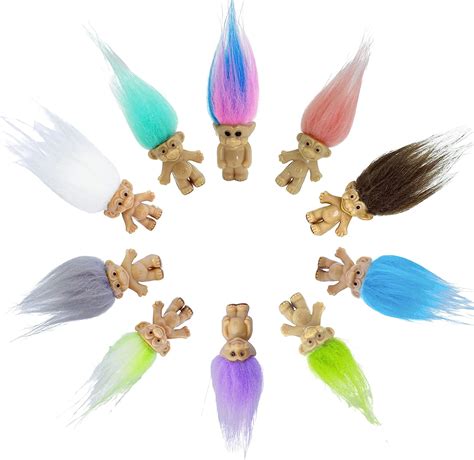 Buy Lucky Mini Troll Dolls, PVC Vintage Trolls Lucky Doll Mini Action ...