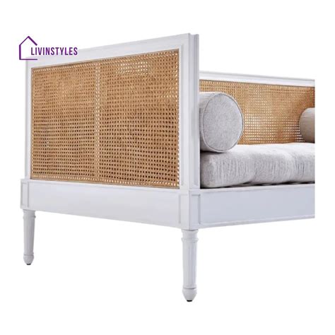 Waniya Solid Teak Wood & Rattan 3 Seater Sofa – LivIn Styles