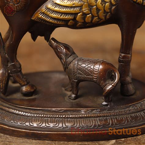 Brass Handcrafted Kamdhenu Cow Idol | Best Affordable Price's Online ...