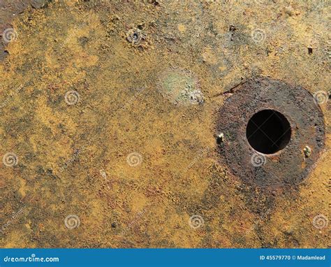 Iron Metal Texture with Red Ferric Oxide Stock Photo - Image of hole ...