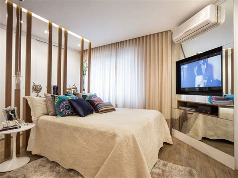 23 ideas to place the TV in your bedroom