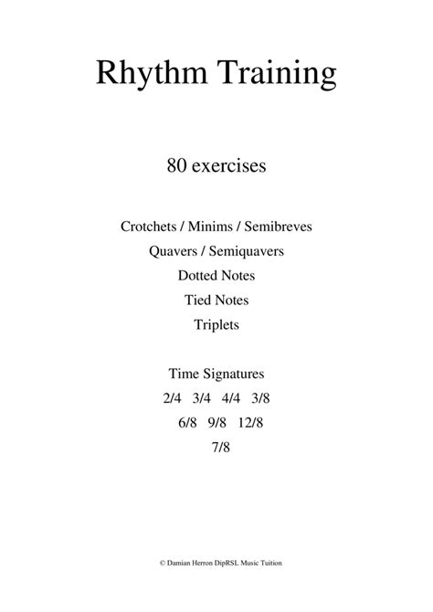 Image result for Simple Rhythm Exercises