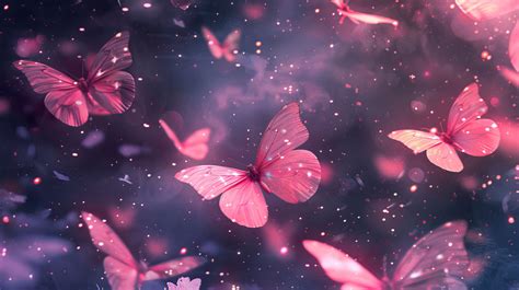 Pink Butterfly Wallpaper, Free, 4k
