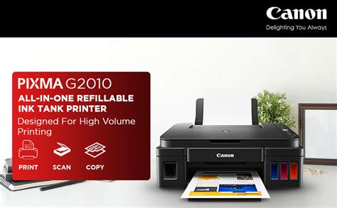 Canon PIXMA MegaTank G2010 All-in-One Ink Tank Colour Printer (Black ...
