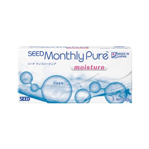 Seed Monthly Spherical Pure Contact Lenses (3 Lenses/Box)