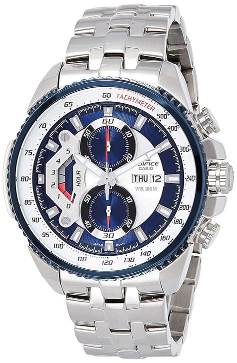 Buy Casio Edifice Chronograph Blue Dial Men's Watch - EF-558D-2AVDF ...