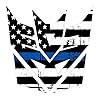 GBBO Thin Blue Line Tattered Flag Decepticon Transformers India | Ubuy