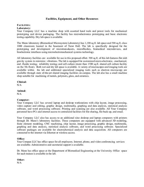 Nsf Current And Pending Template