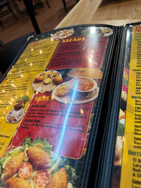 Menu at Los Comales restaurant, Rockport