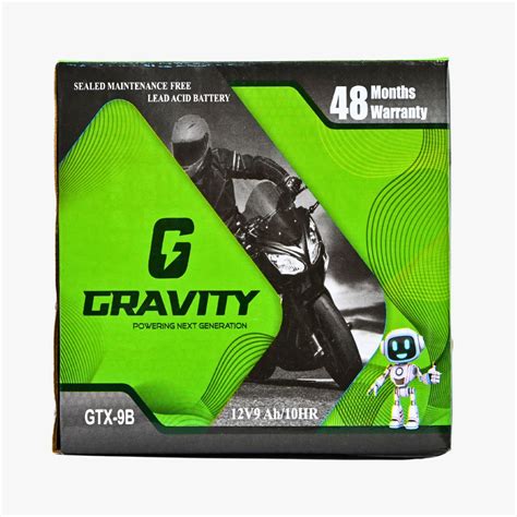 Gravity Two-Wheeler Battery GTZ 9LB |Powerful & Long-Lasting
