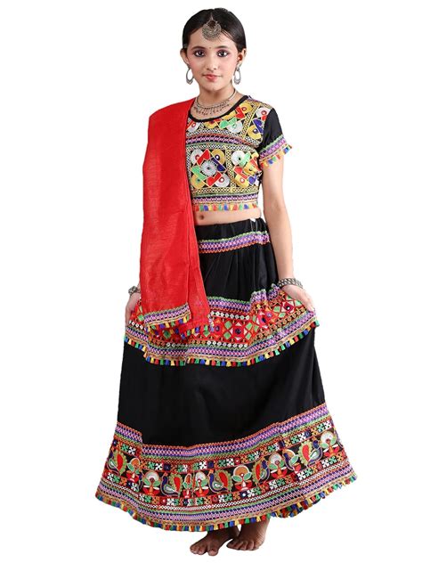 The Dance Bible Girls Traditional Gujarati Garba Dandiya Dance Costume ...