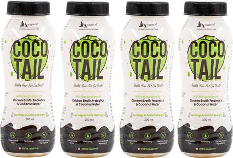 WIGGLES Cocotail Energy Drink for Dogs Cats, 400ml - Balances ...