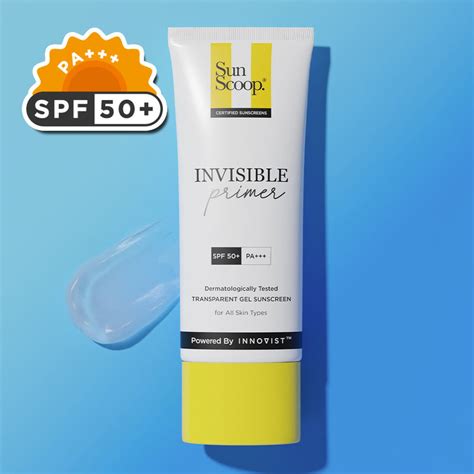 Invisible Primer Sunscreen | SPF 50, PA+++ (45g) by Innovist ...