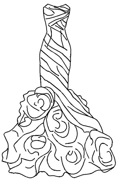 Free Printable Dress Coloring Pages