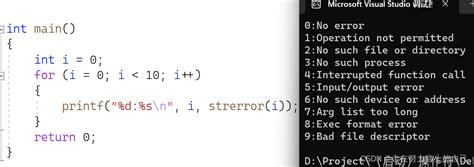 Strerror Example 的图像结果
