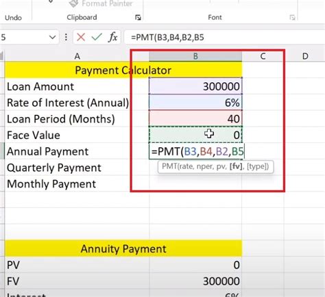 Image result for PMT Function Excel Using 2 Columns
