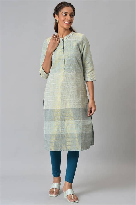 Buy Multi Tonal Zari Dobby Straight Kurta Online for Woman | Shop for ...