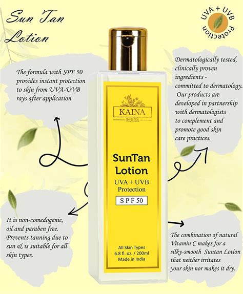 Kaina SunTan Lotion - Sunscreen SPF 50 | eBay
