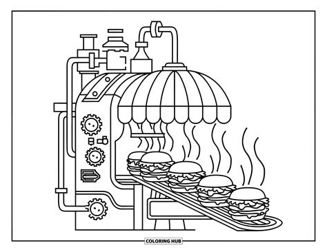 55+ Burger Ausmalbilder für Kinder und Erwachsene (Kostenlose PDFs zum ...