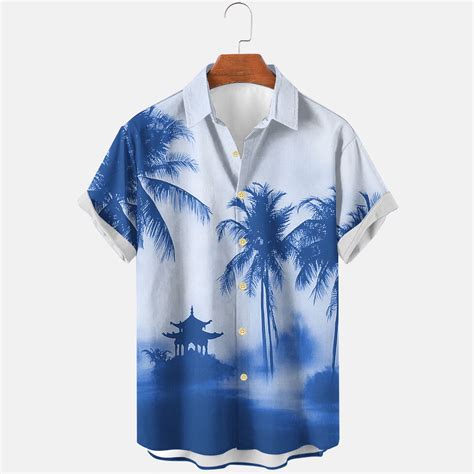 Xixinqiwan Men's & Big Men's Button Up Shirt,Men's Casual Tropical ...