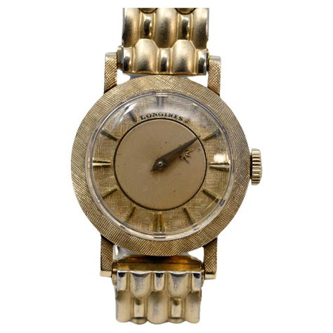 Longines Wittnauer New York Vintage Automatic 14K Gold Diamond Dial ...