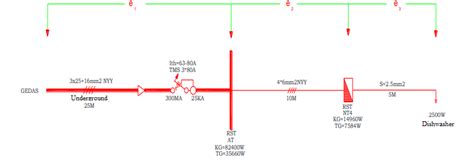 Image result for Voltage Drop Calculation in a Single Line Diagram Example