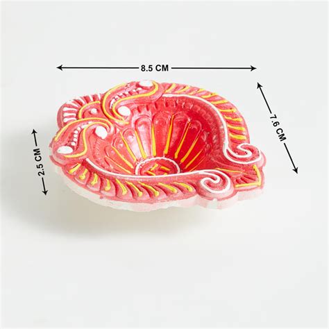Buy Corsica Divine Set of 4 Clay Diya from Corsica by Home Centre at ...