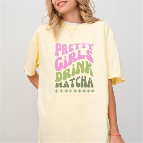 Pretty Girls Drink Matcha Shirt Matcha Gift Matcha Lovers Matcha Lover ...