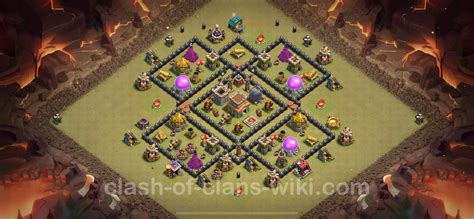 Best War Base TH8 with Link, Anti Air / Dragon, Hybrid - Town Hall ...