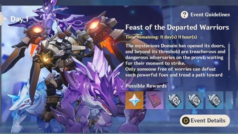 Best Teams For Genshin Impact Feast of the Departed Warriors 3.7 Day 1