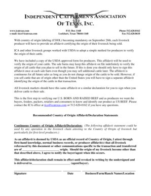 Fillable Online With country of origin labeling COOL becoming mandatory ...