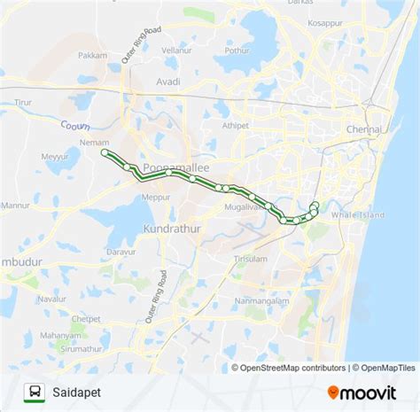 154e Route: Schedules, Stops & Maps - Saidapet (Updated)