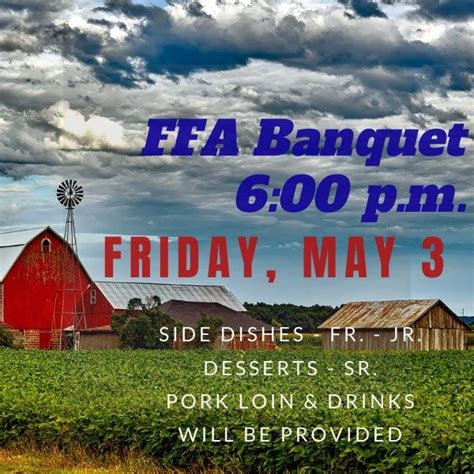 Wheaton FFA Banquet, 116 McCall Ave, Wheaton, MO, United States ...