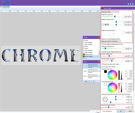 Image result for Paint.NET Chrome Effect