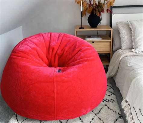 Buy Luxury Furr Bean Bag Cover For Adults (Red, XXXL) at 68% OFF Online | Wooden Street