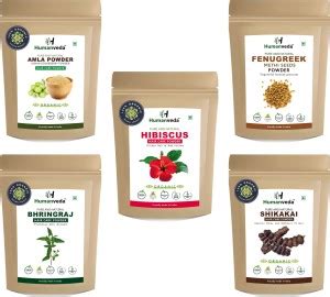 Humanveda combo powder (500g) Hibiscus Amla Bhringraj Shikakai & Methi ...