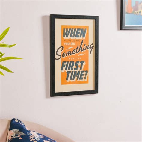 Try Something New Framed Poster 13x9 Inch Online - Premium Wall Art ...