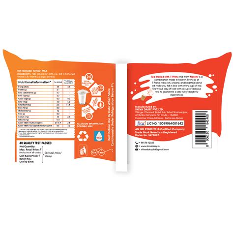 T- Prime Pouch Milk - Shiva Dairy Private Limited