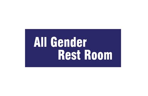SIGN EVER All Gender Rest Room Sign Board With Double side adhesive ...
