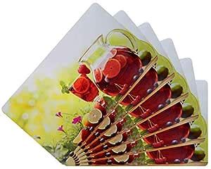 Buy Loomantha Miles To Go. PVC Pack of 6 Table Placemat & Fridge ...