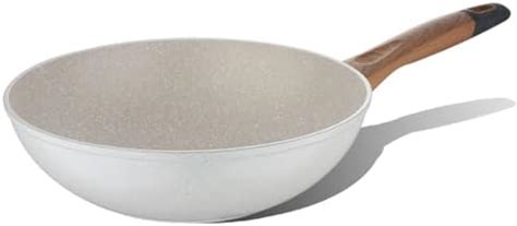 BERGNER Naturally Forged Aluminum 28cm Wok, 3.3 Liters Non-Stick Wok ...