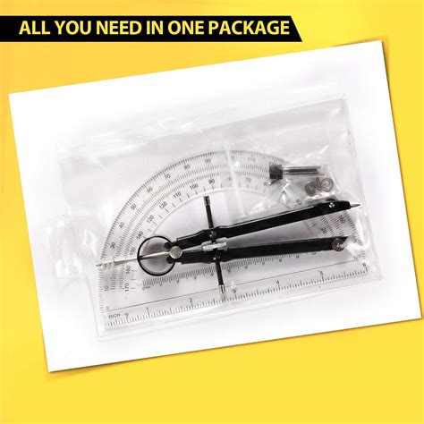 Buy Professional Precision Compass Set, Metal Spring Bow Compass with ...